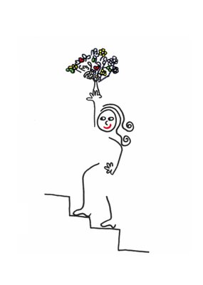 Eva Gans | Beterschapskaart | Bloemen