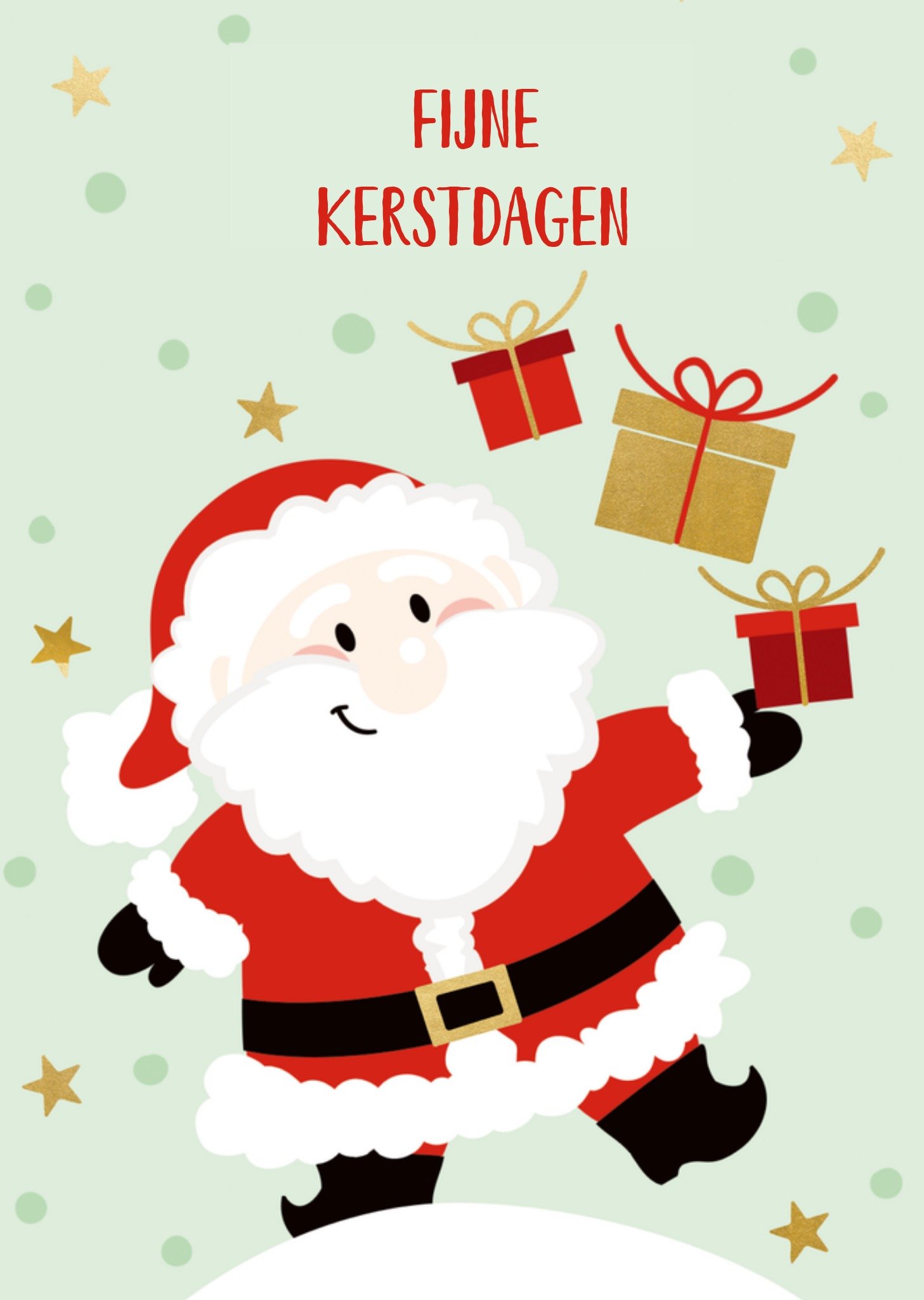 Kerstkaart Kerstman TMS