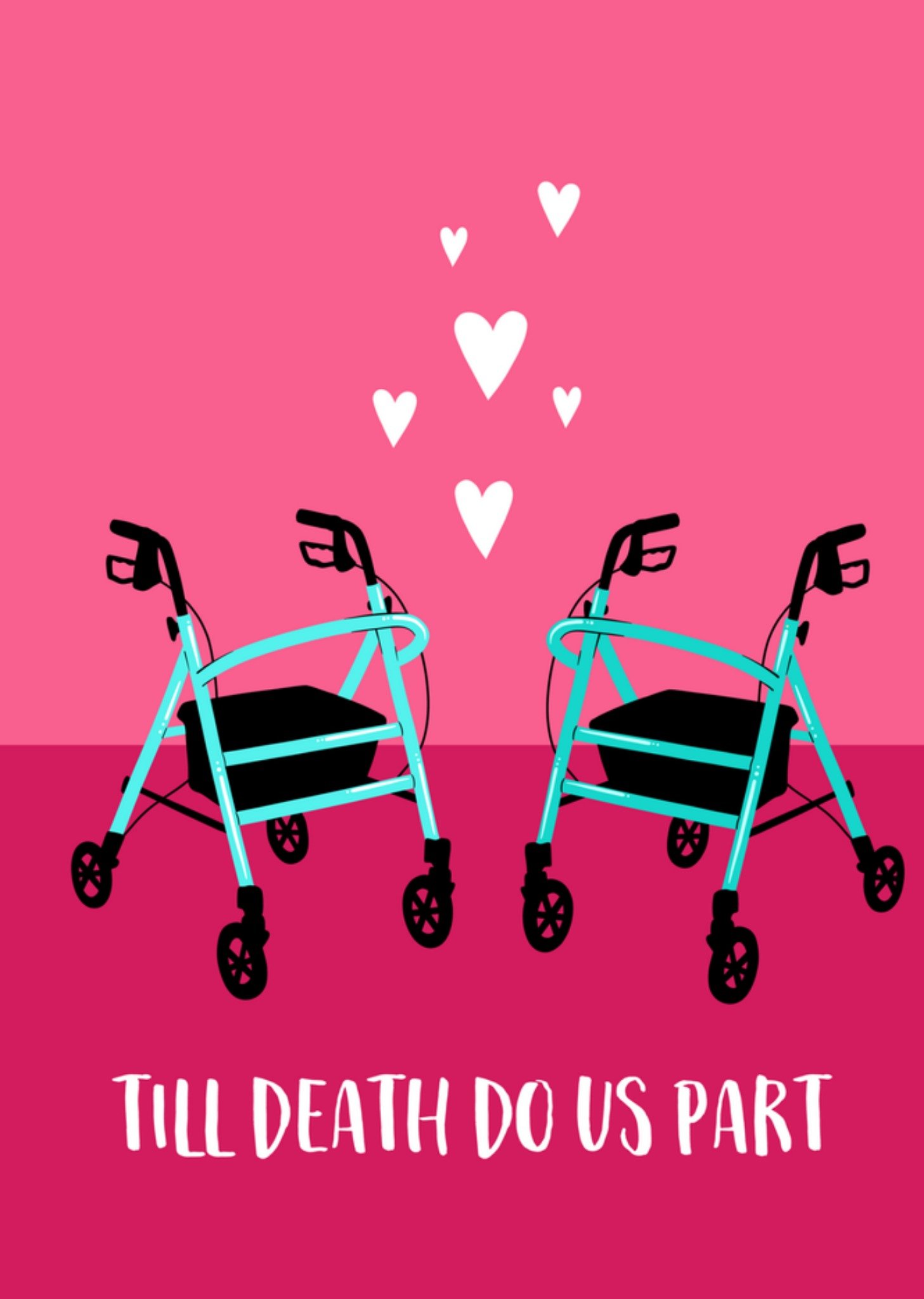 Huwelijkskaart Rollator Kaart Greetz