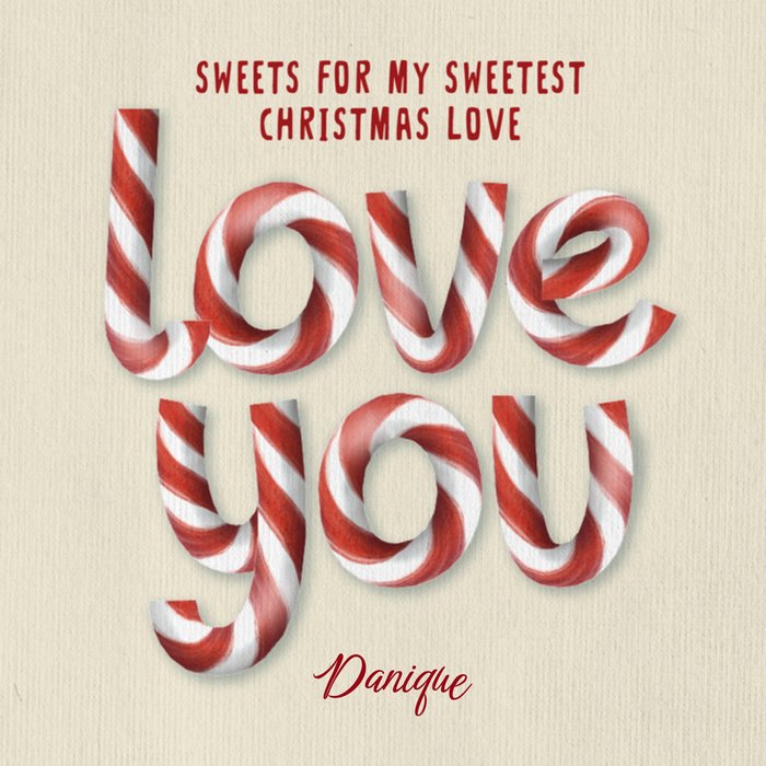 Patricia Hooning | Kerstkaart | Sweetest Christmas love