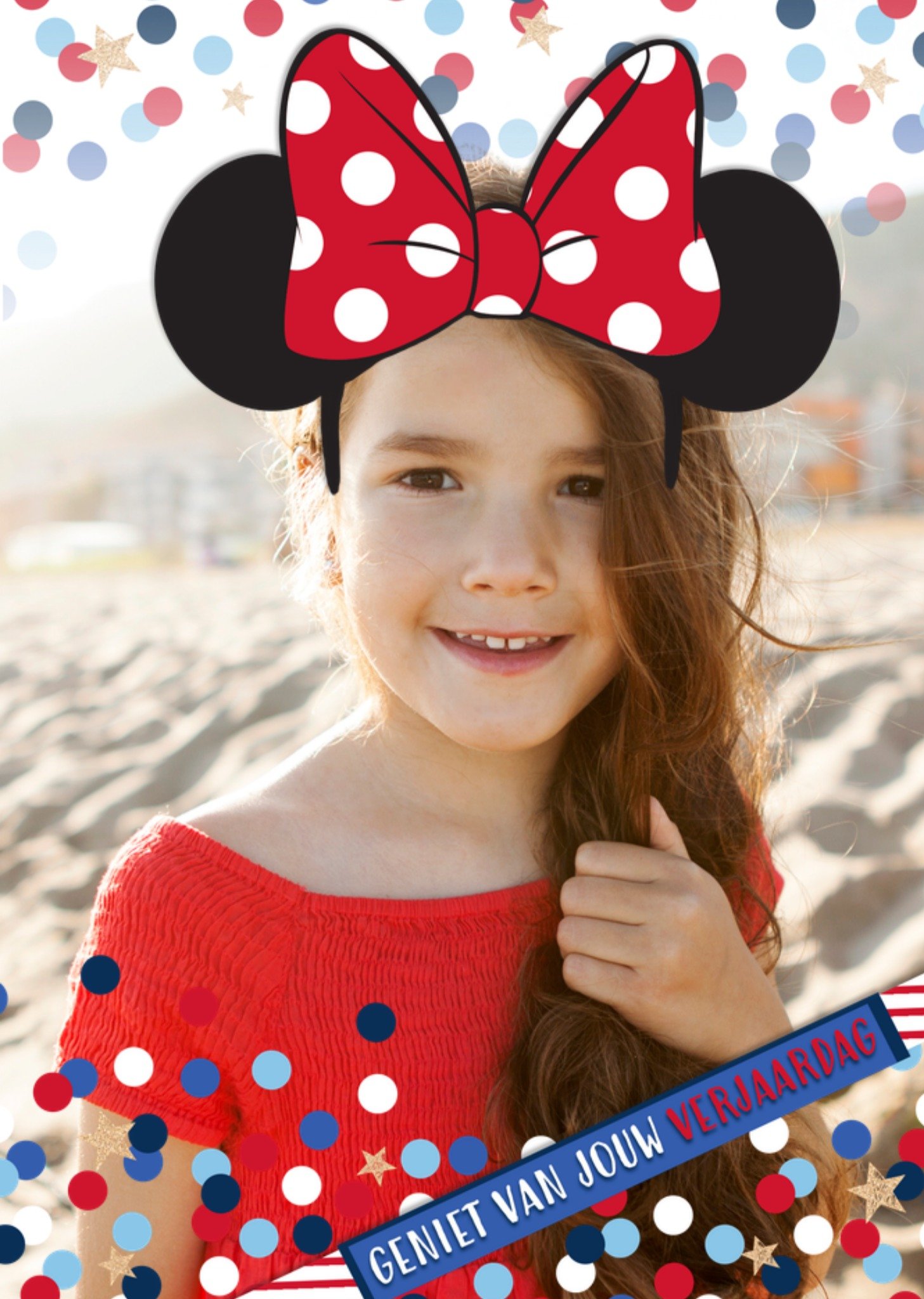 Verjaardagskaart Minnie Mouse Met foto Kaart Disney