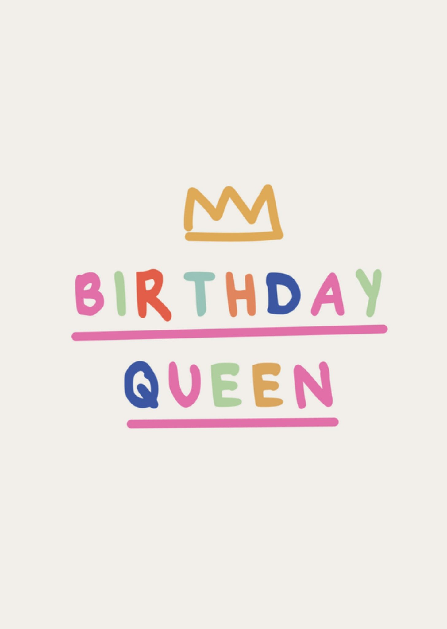 Verjaardagskaart Birthday queen Kaart Rumble Cards