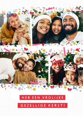 Greetz | Kerstkaart | Aanpasbare Foto | Heb een vrolijke gezellige Kerst