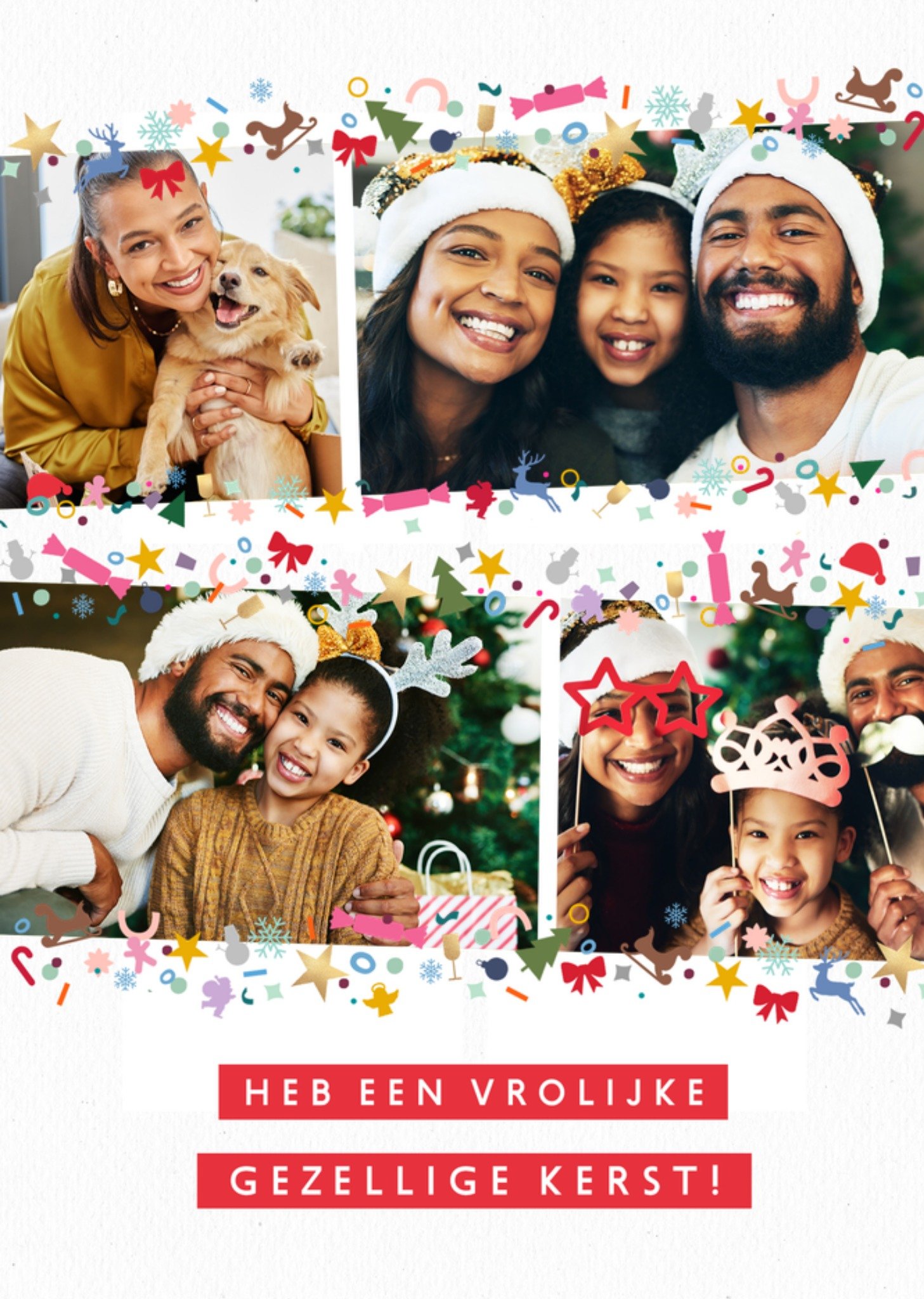 Greetz Kerstkaart Aanpasbare Foto Heb een vrolijke gezellige Kerst Standard Card