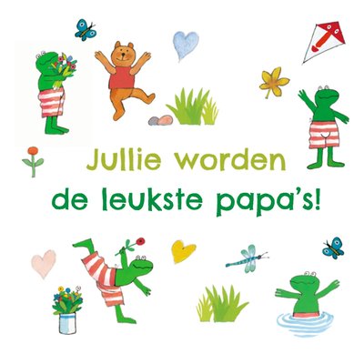 Jullie Worden De Leukste Papa's Geïllustreerde Kikkers Kaart