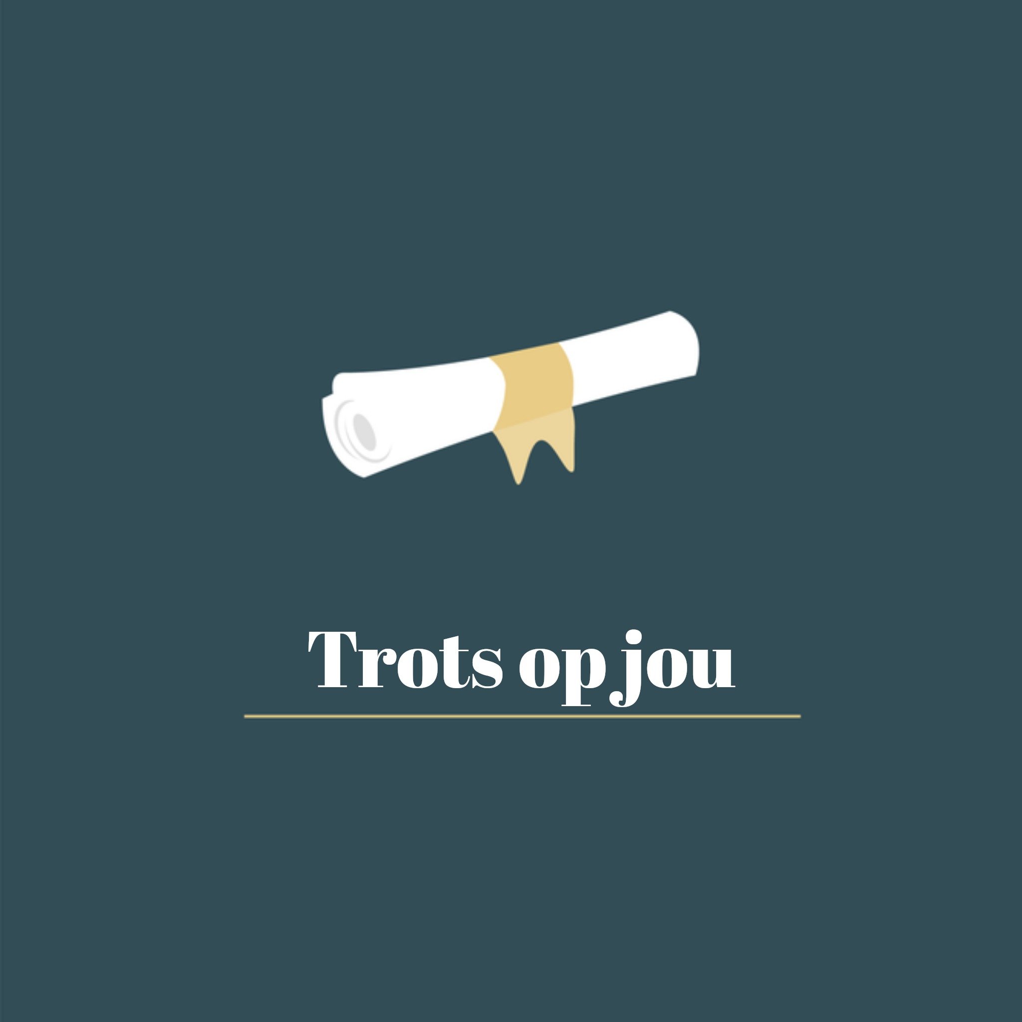 Greetz Geslaagd kaart trots op jou Vierkant