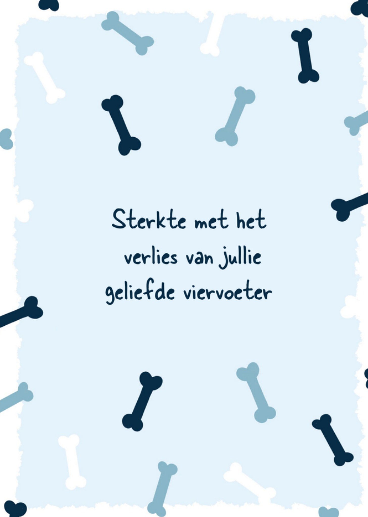 Greetz Condoleancekaart viervoeter Standard Card