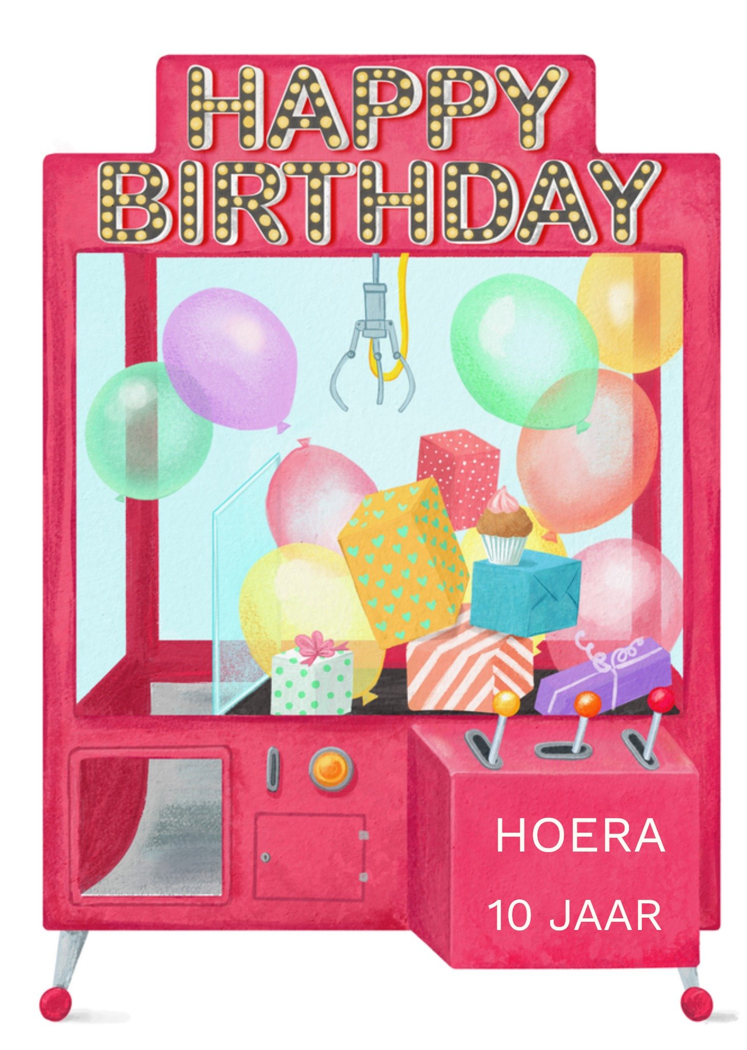 Verjaardagskaart met leeftijd Kaart Petit Konijn