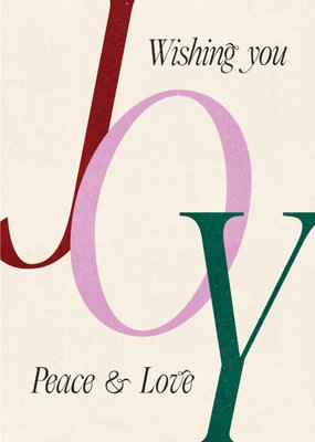 Melolelo | Kerstkaart | Joy, peace and love