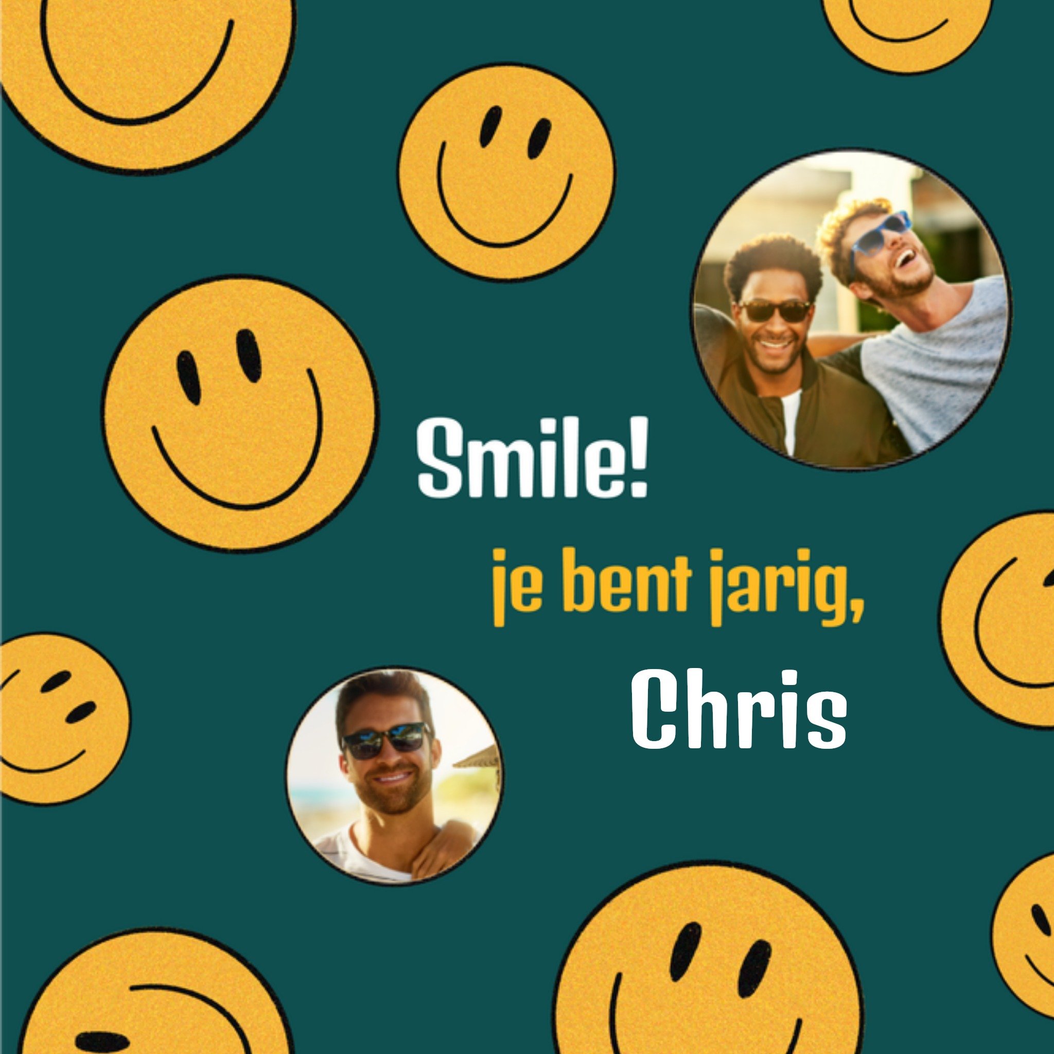 Greetz Verjaardagskaart Smile! Vierkant