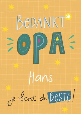 Funny Side Up | Bedanktkaart | Opa