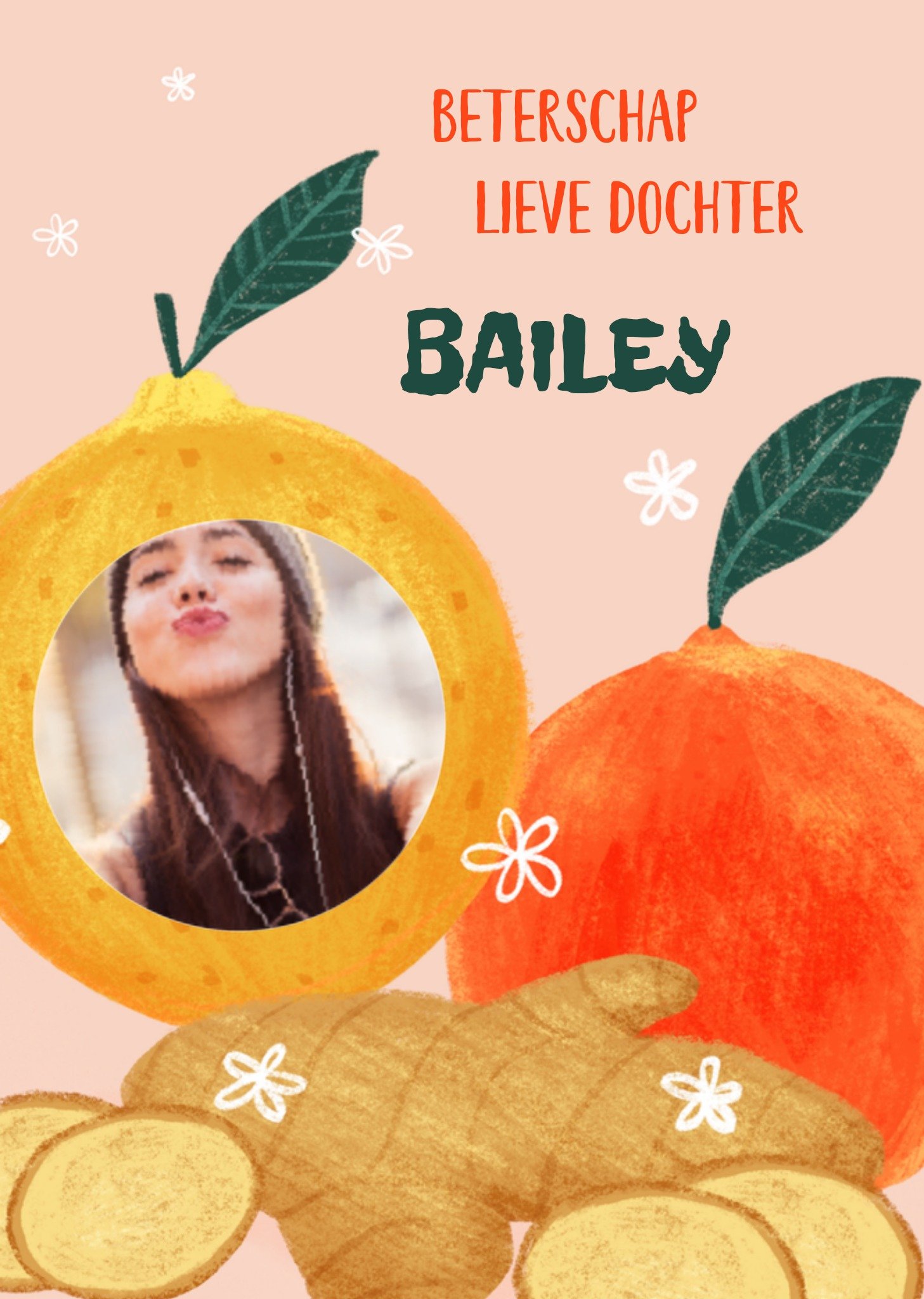 Beterschapskaart Beterschap lieve dochter Kaart Greetz