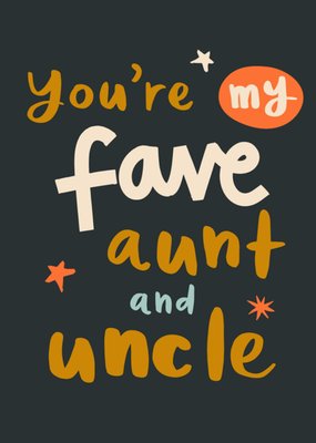 Greetz | Oom en tante dag | fave aunt and uncle