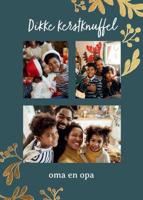 Greetz | Kerstkaart | Dikke Kerstknuffel | Aanpasbare Foto Enn Tekst