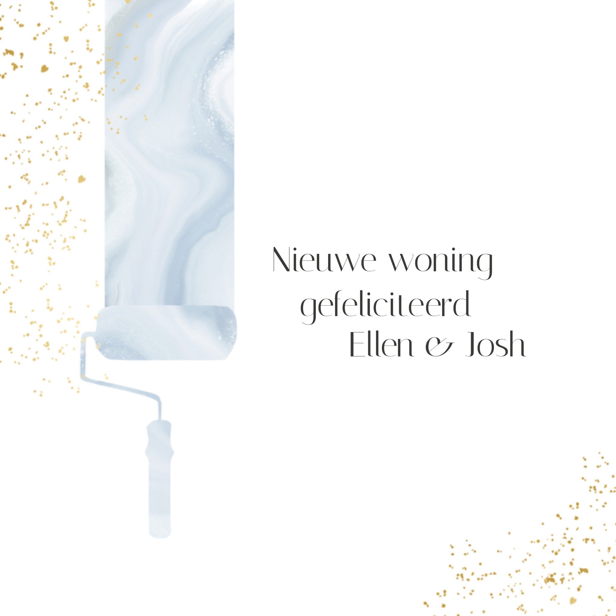 Greetz Nieuwe woning Verfroller Vierkant