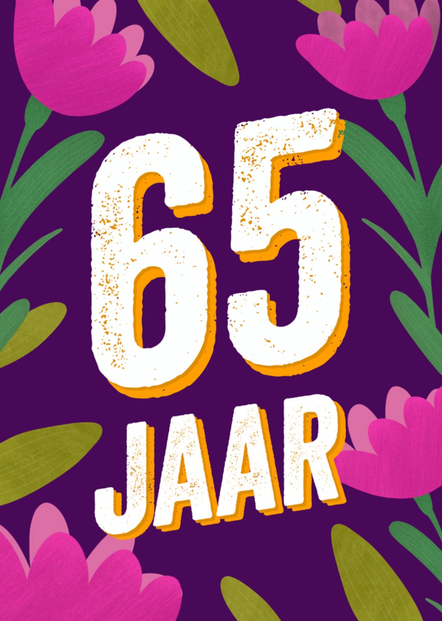 Verjaardagskaart 65 jaar Greetz