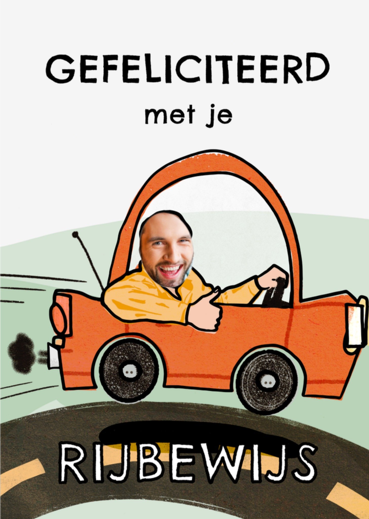 Geslaagd kaart Rijbewijs Illustratie Kaart Greetz