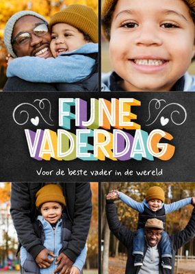 Voor De Beste Vader In De Wereld Collage Vaderdag Kaart