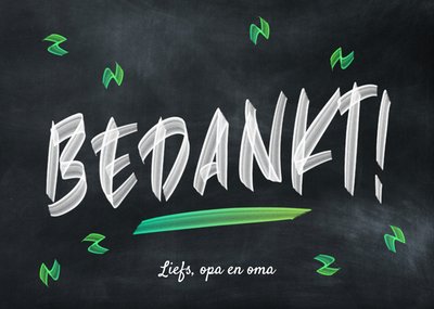 Luckz | Bedanktkaart | Kleinzoon