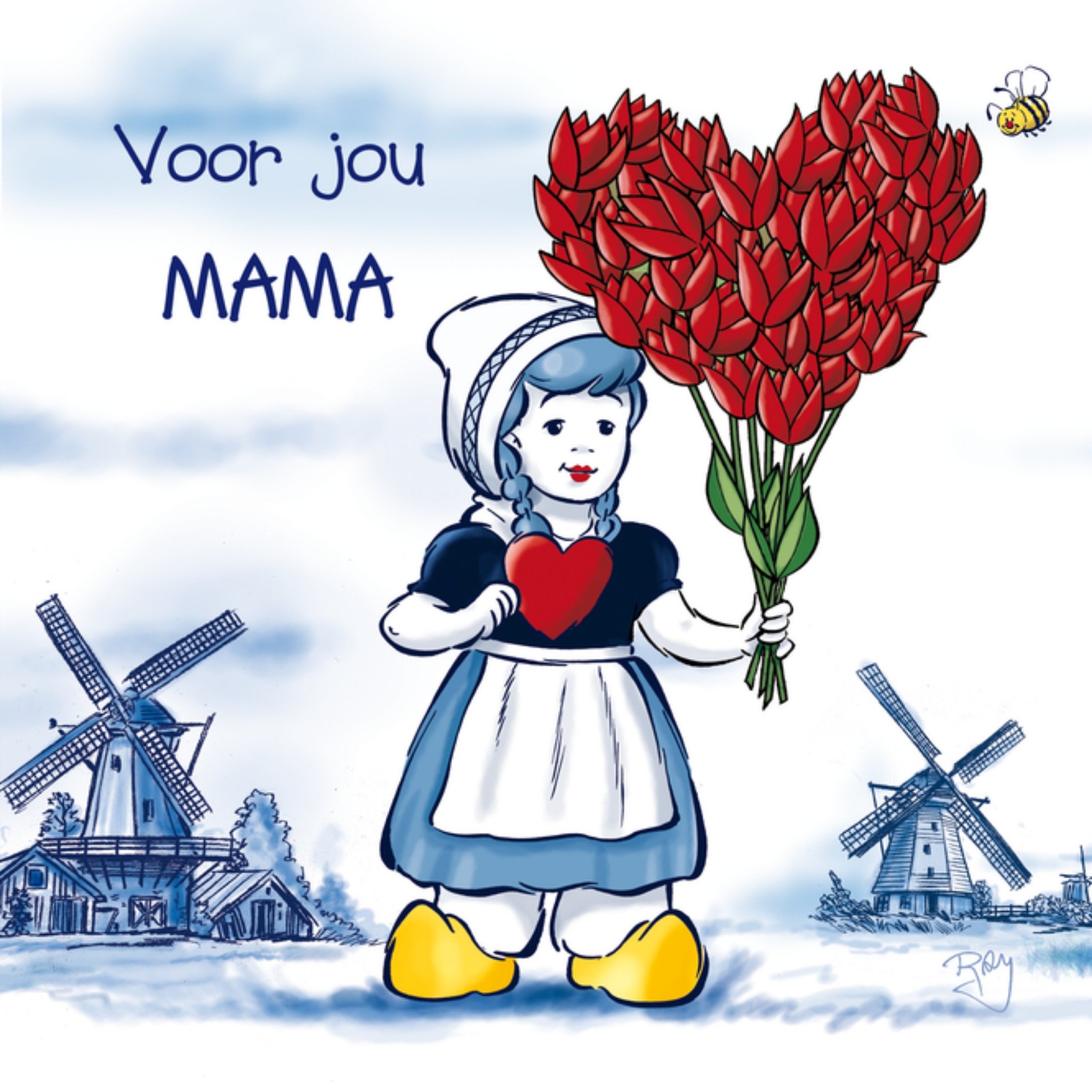 Greetz Moederdagkaart Voor jou mama Old Dutch