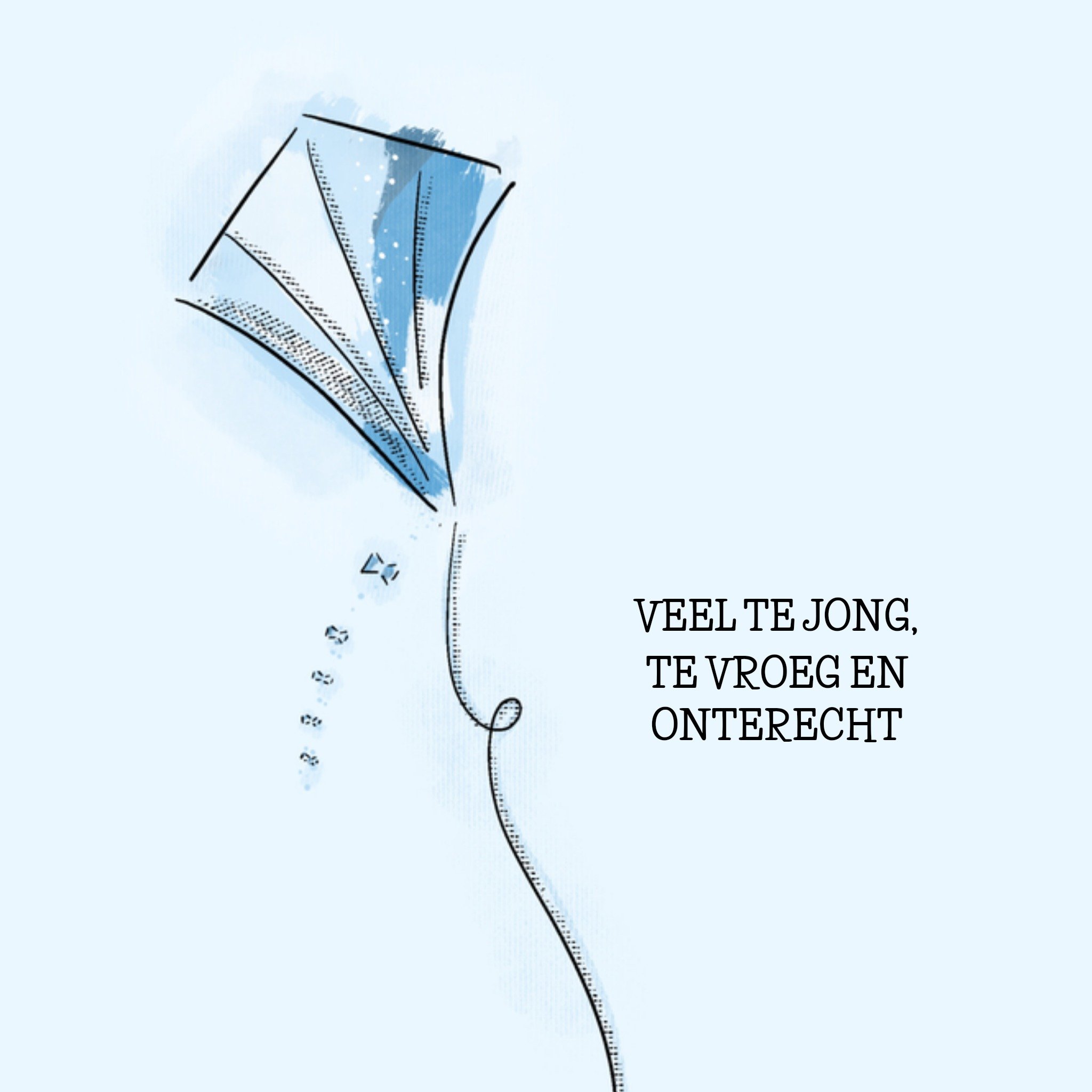 Greetz Condoleancekaart Veel te jong Vierkant