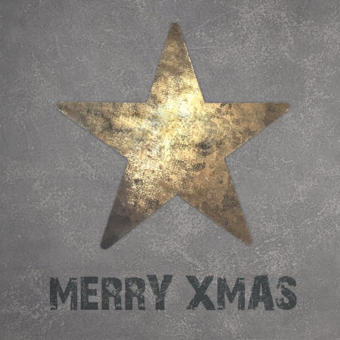 Greetz | Kerstkaart | ster | goud