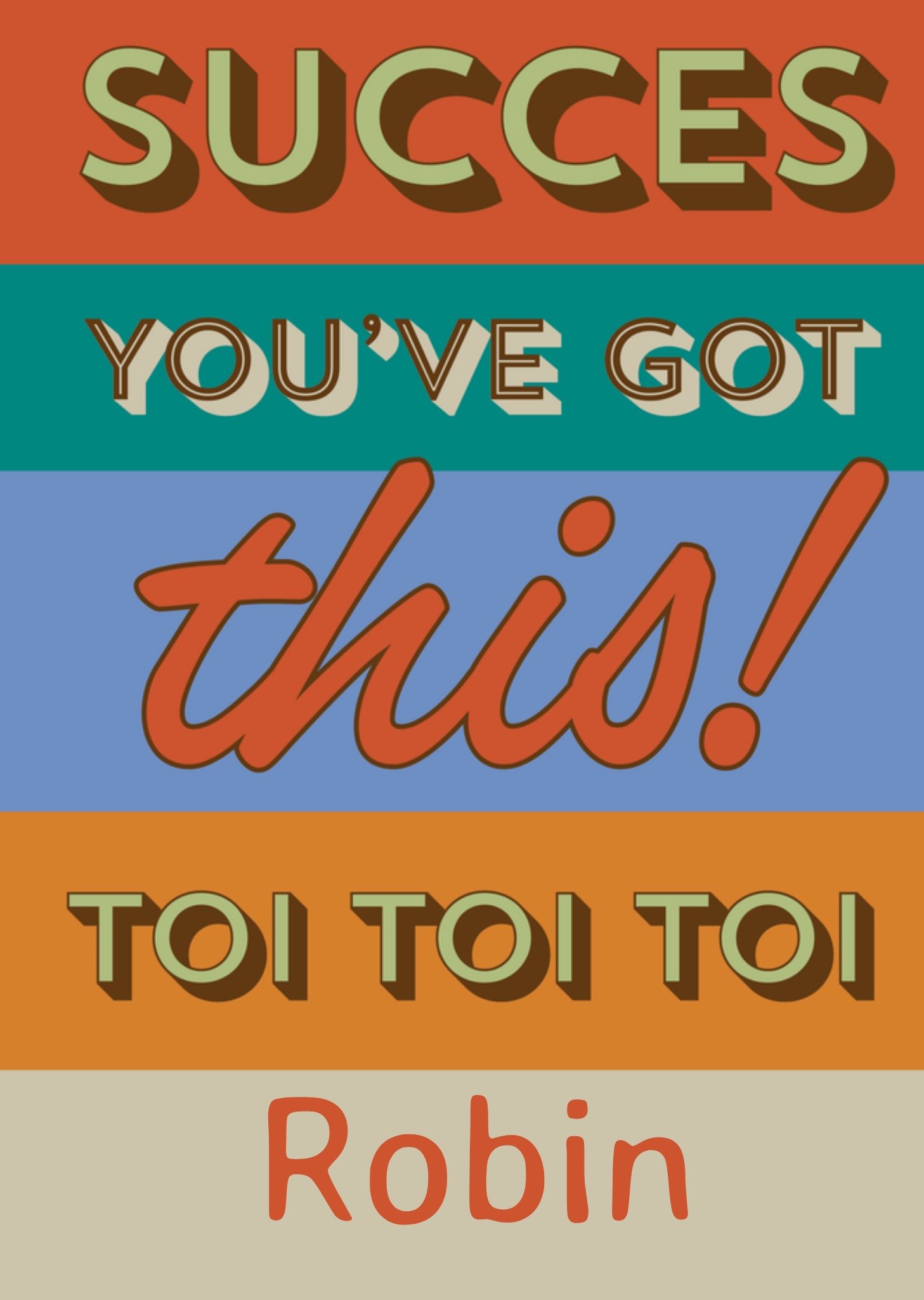 Geslaagdkaart Succes you