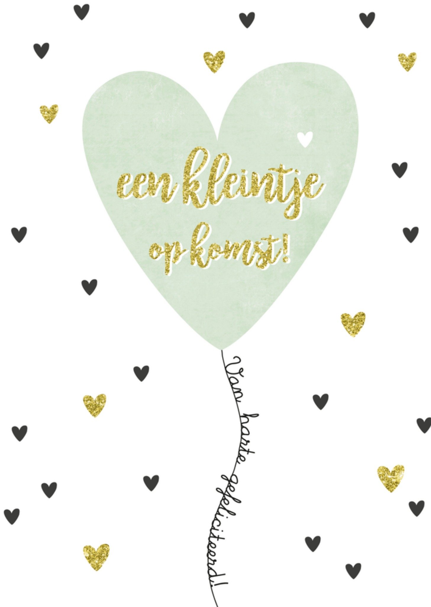 Zwangerschapskaart hartje Kaart Tsjip