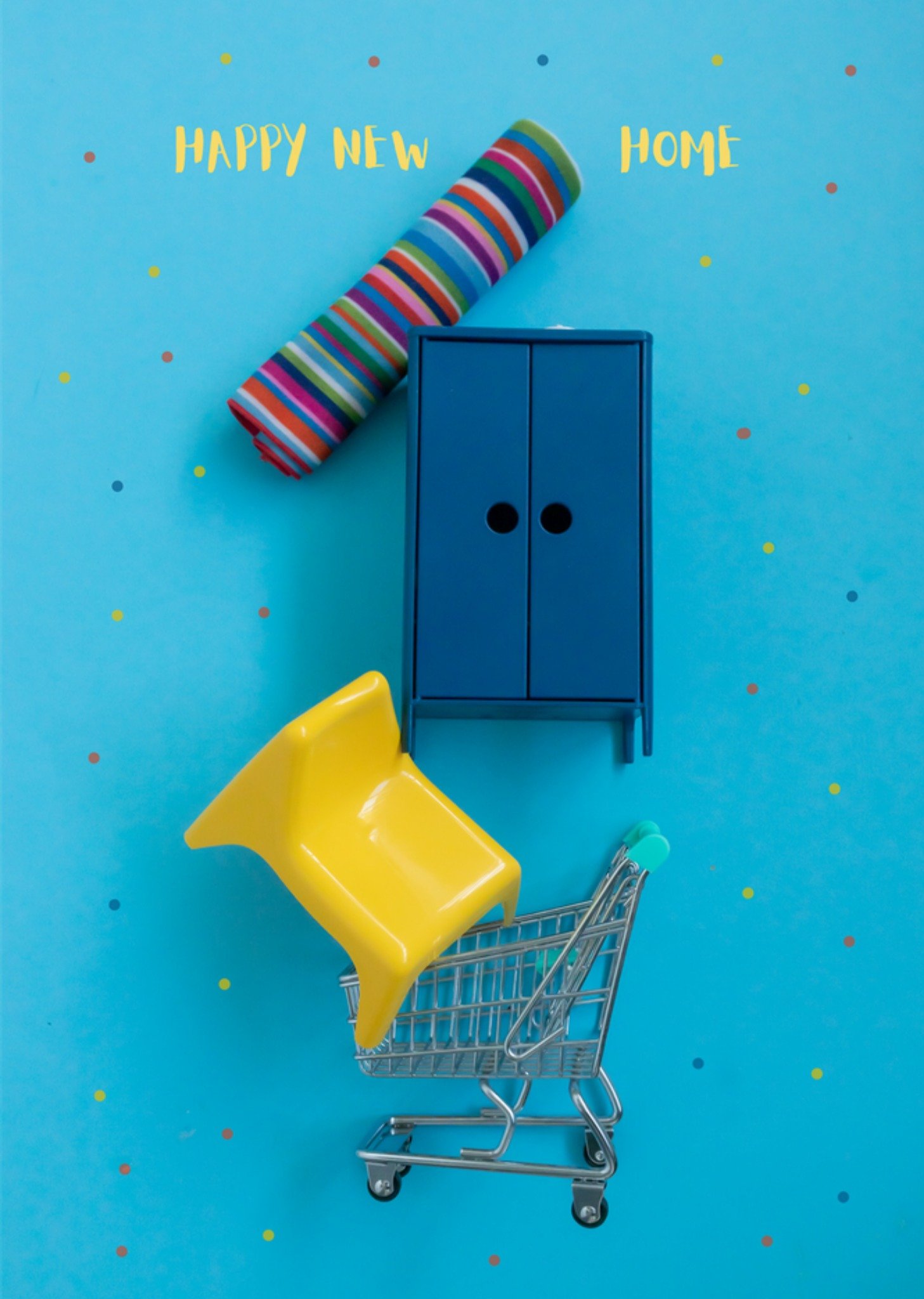 Nieuwe woning kaart Happy new home Kaart Photoflash