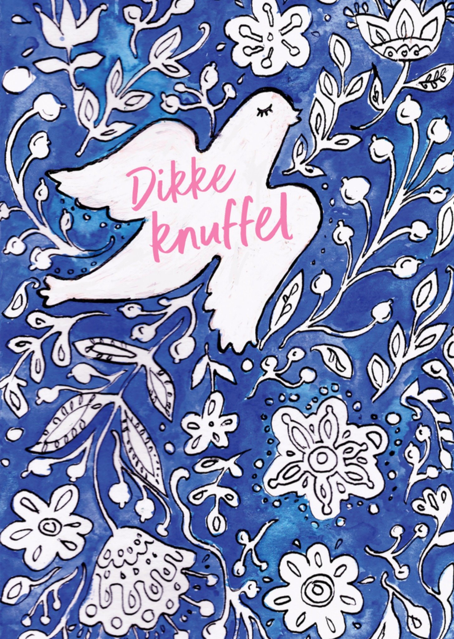 Beterschapskaart Vogel Dikke knuffel Kaart Jill