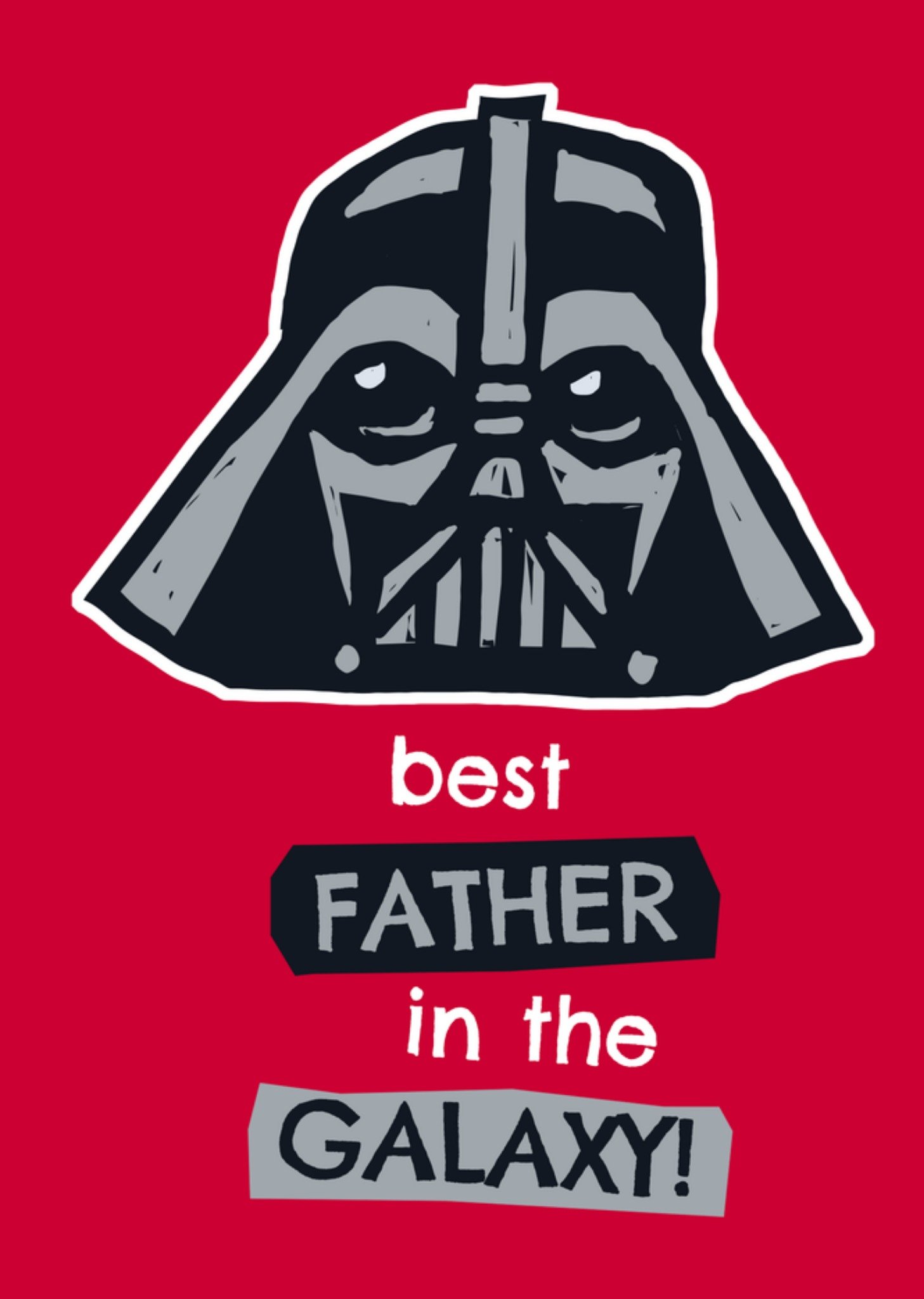 Vaderdagkaart Best father in the galaxy Kaart Star Wars