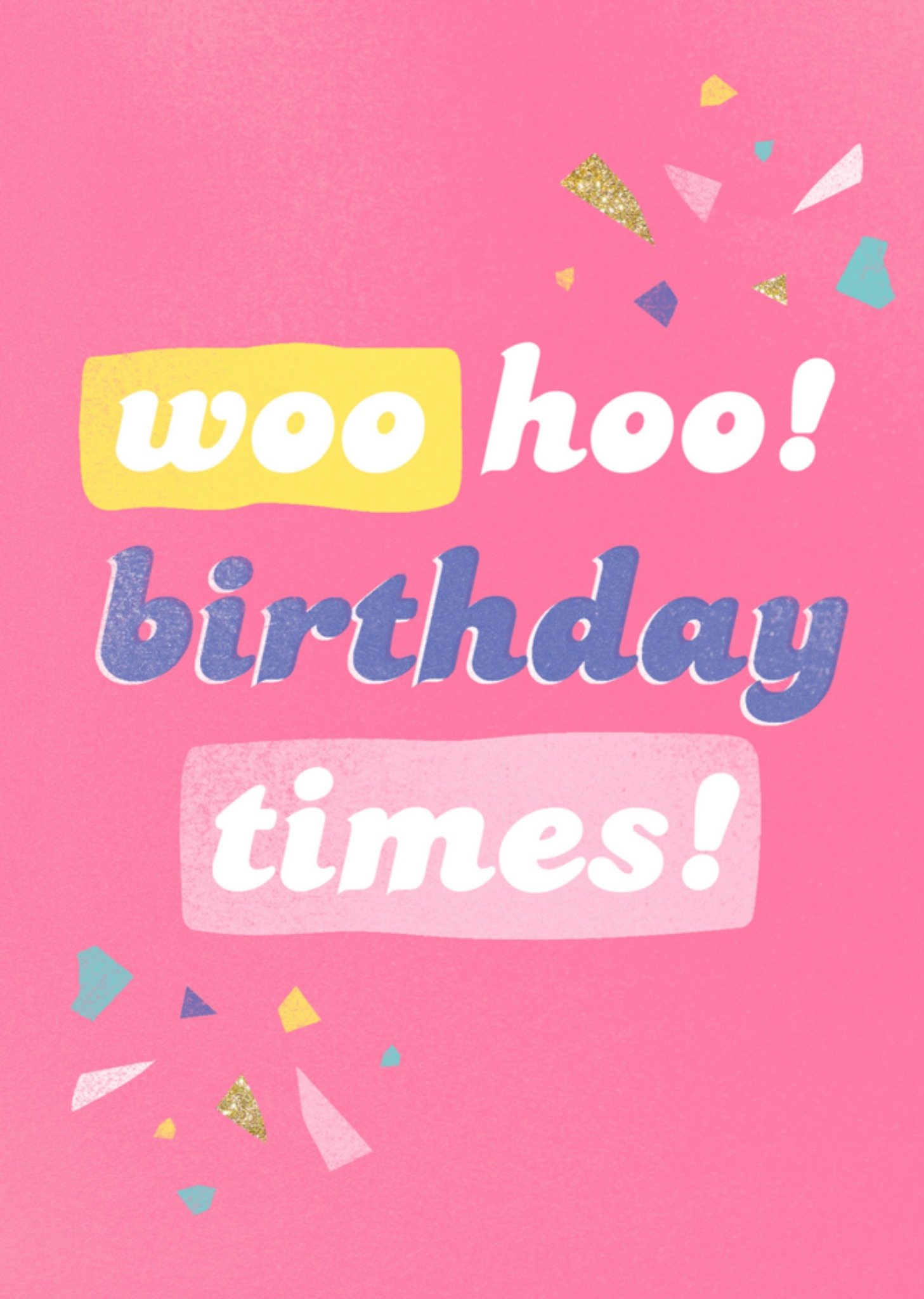 Verjaardag Roze Tiener Kaart Greetz