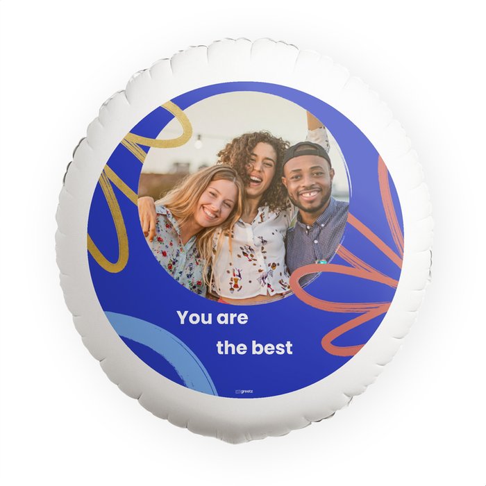 Ballon 'You are the best met eigen foto'