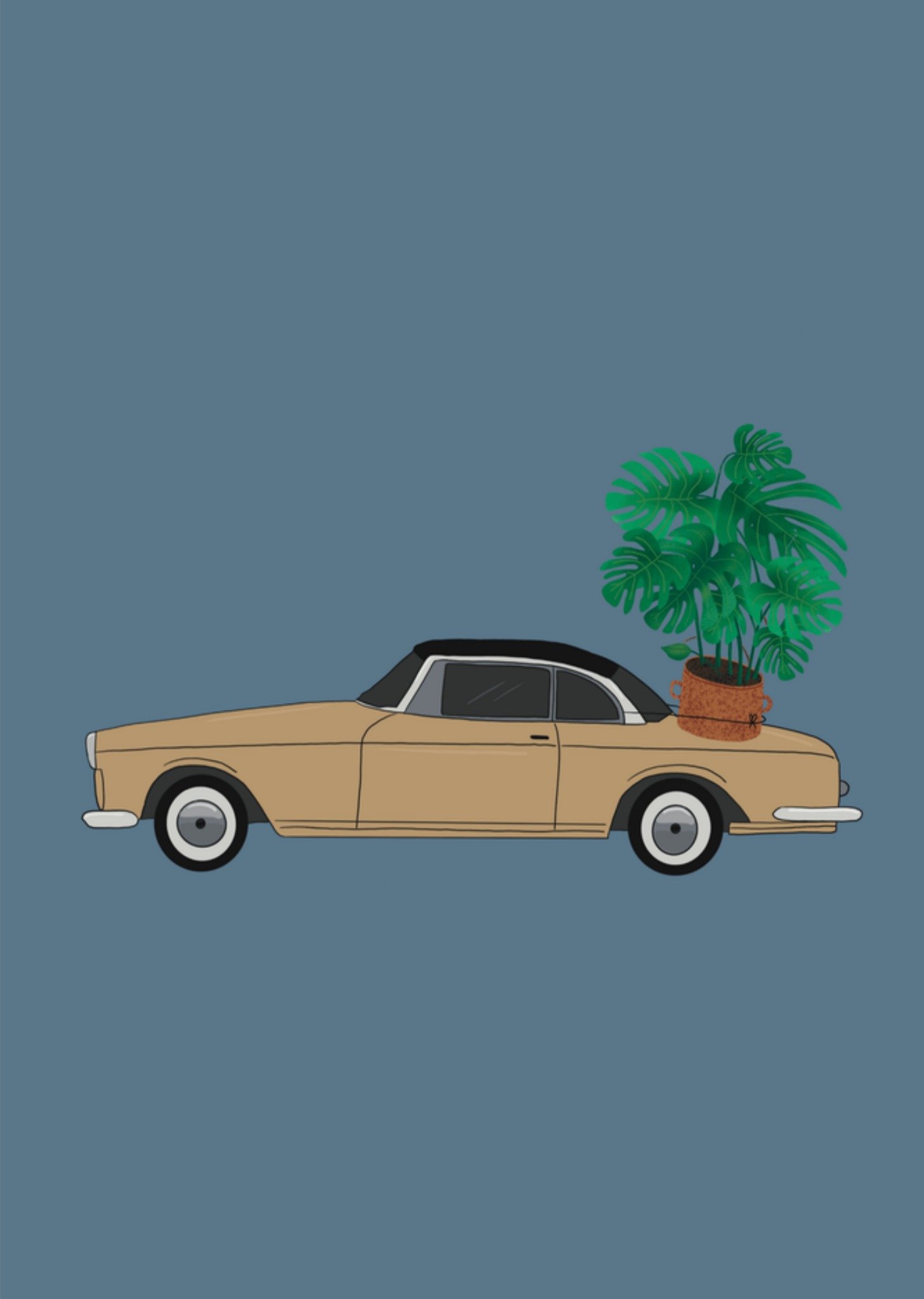 De Merkwaardige Studio Nieuwe woning kaart Auto Monstera Kaart De merkwaardige studio