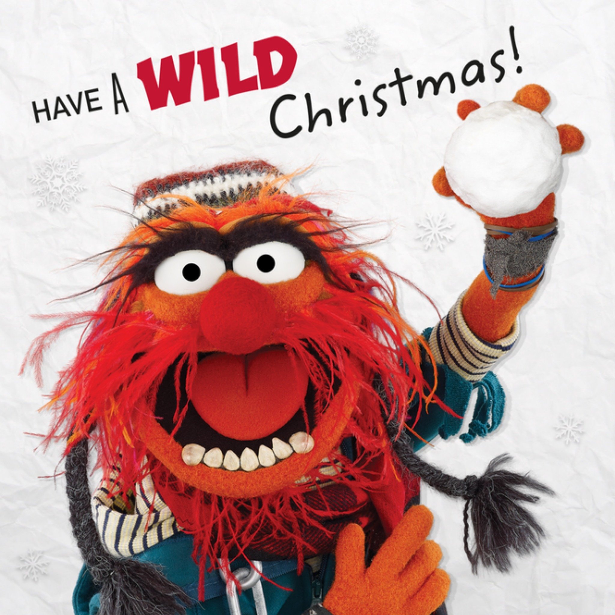 Muppets Kerstkaart Wild christmas Animal Disney
