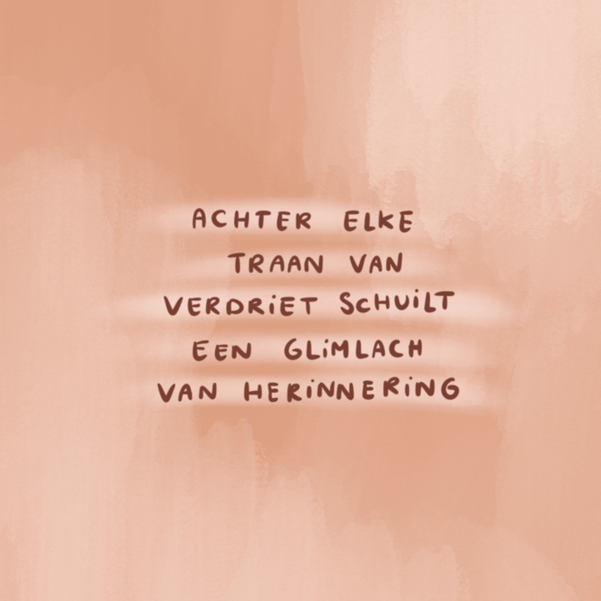 Greetz Condoleancekaart glimlach van herinnering Vierkant