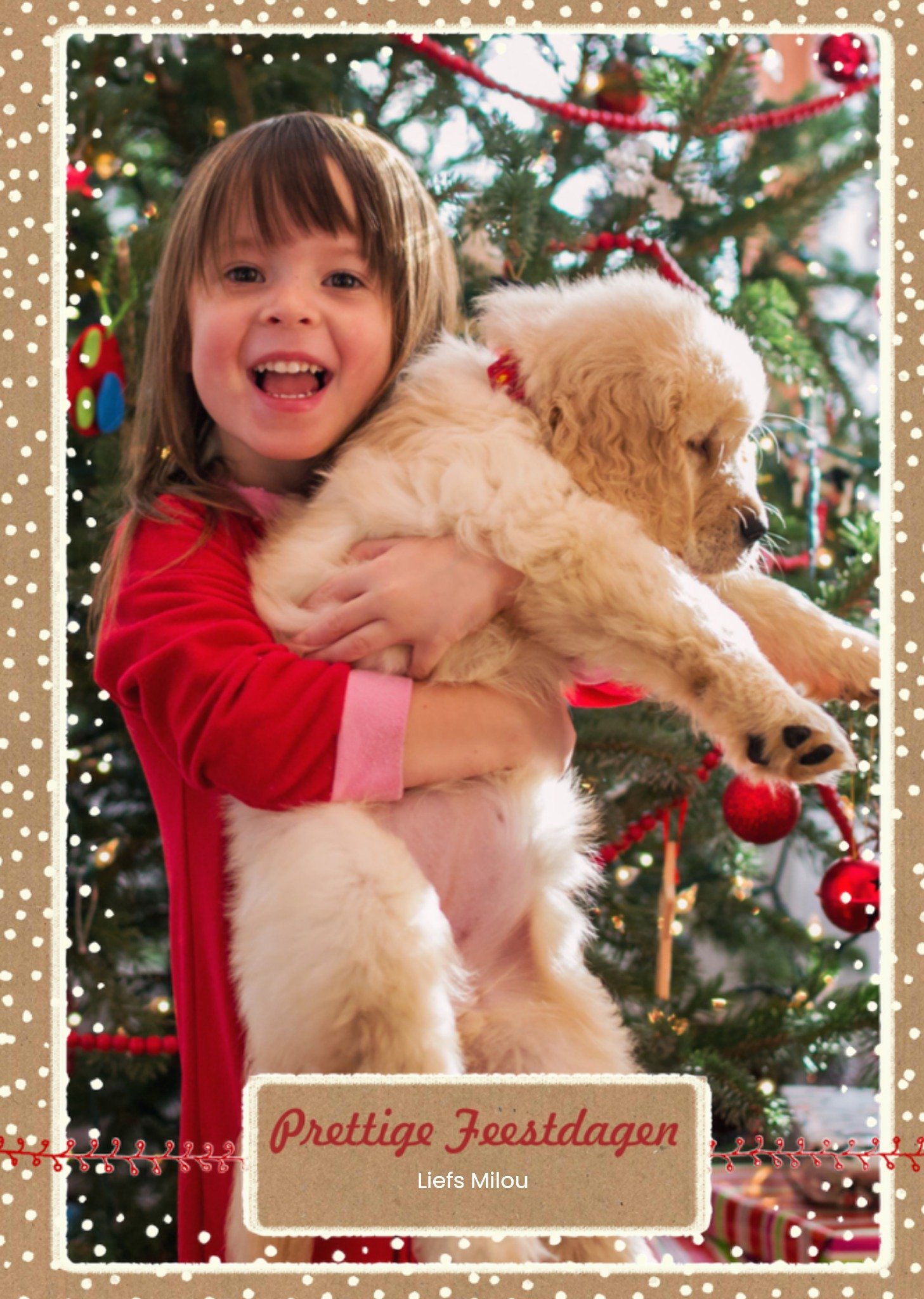 Greetz Kerst Foto Standard Card