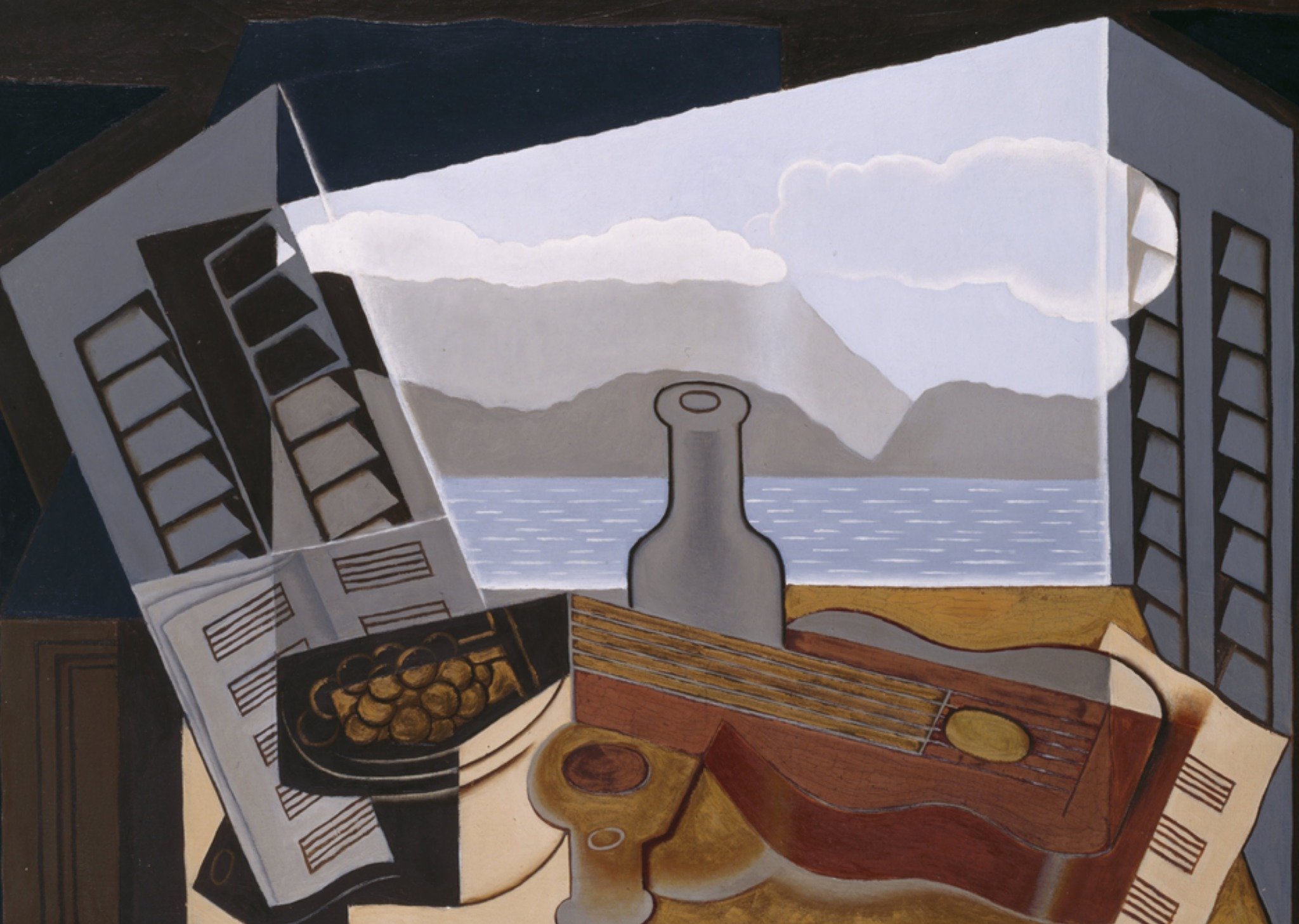 Kunstkaart met kunststijl Kubisme Kaart Klaas de Jong