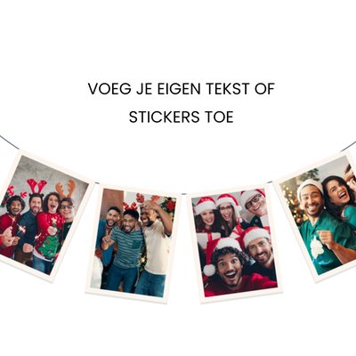 Fotoslinger Collage Foto Upload Kerstmis Kaart