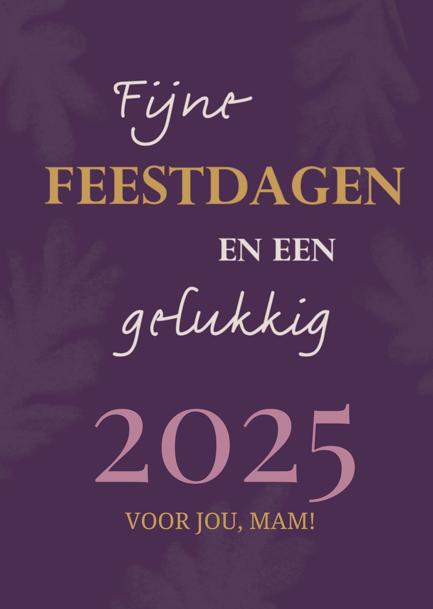 Greetz Kerstkaart jaartal lieve mam Standard Card