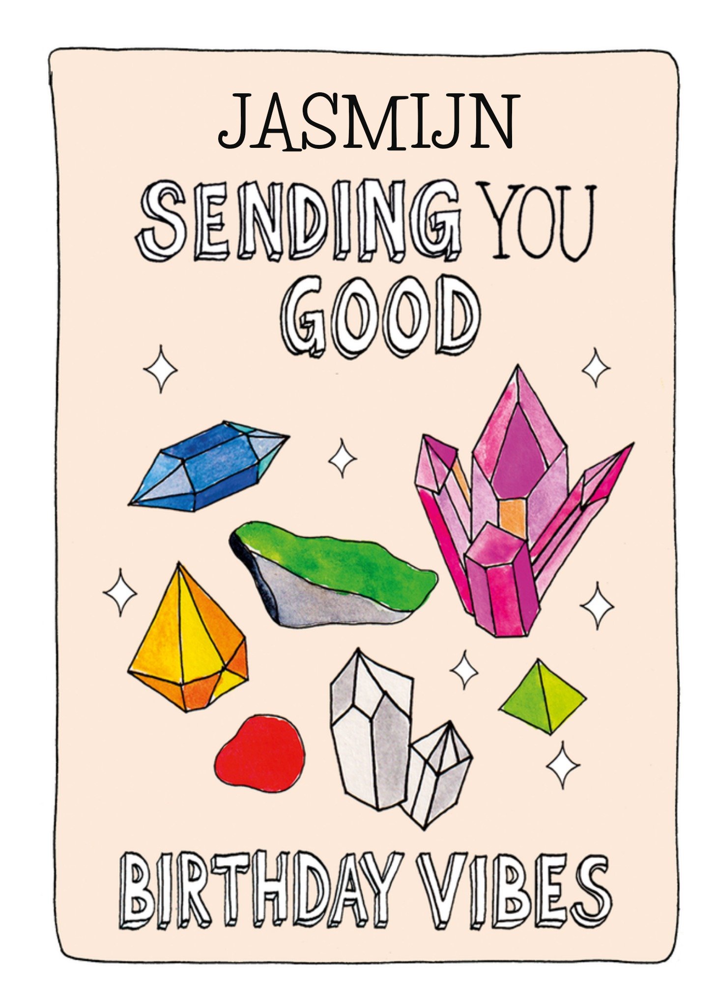 Sandysign Verjaardagskaart Sending you good birthday vibes Kaart Greetz