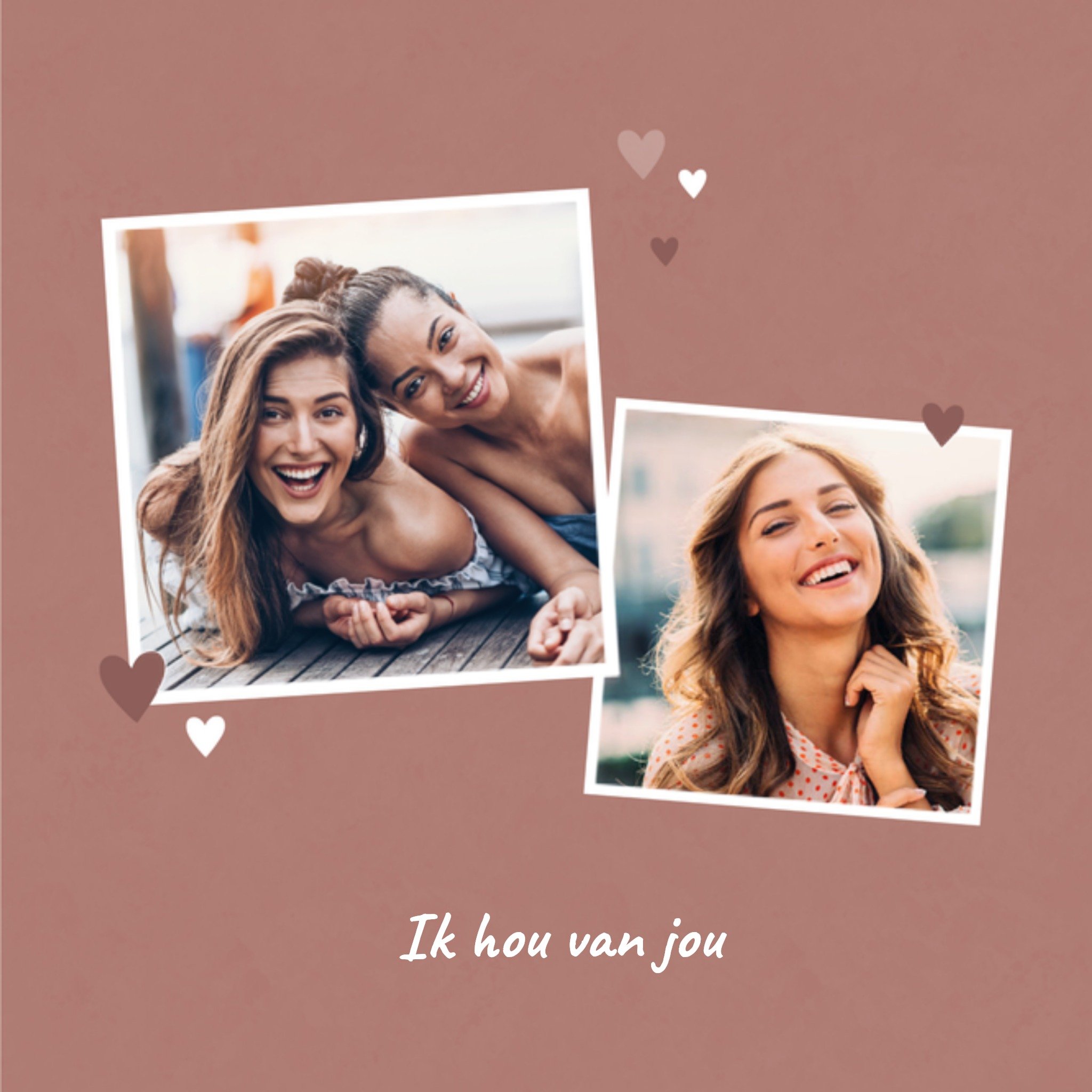 Greetz Valentijnskaart Ik hou van jou Vierkant