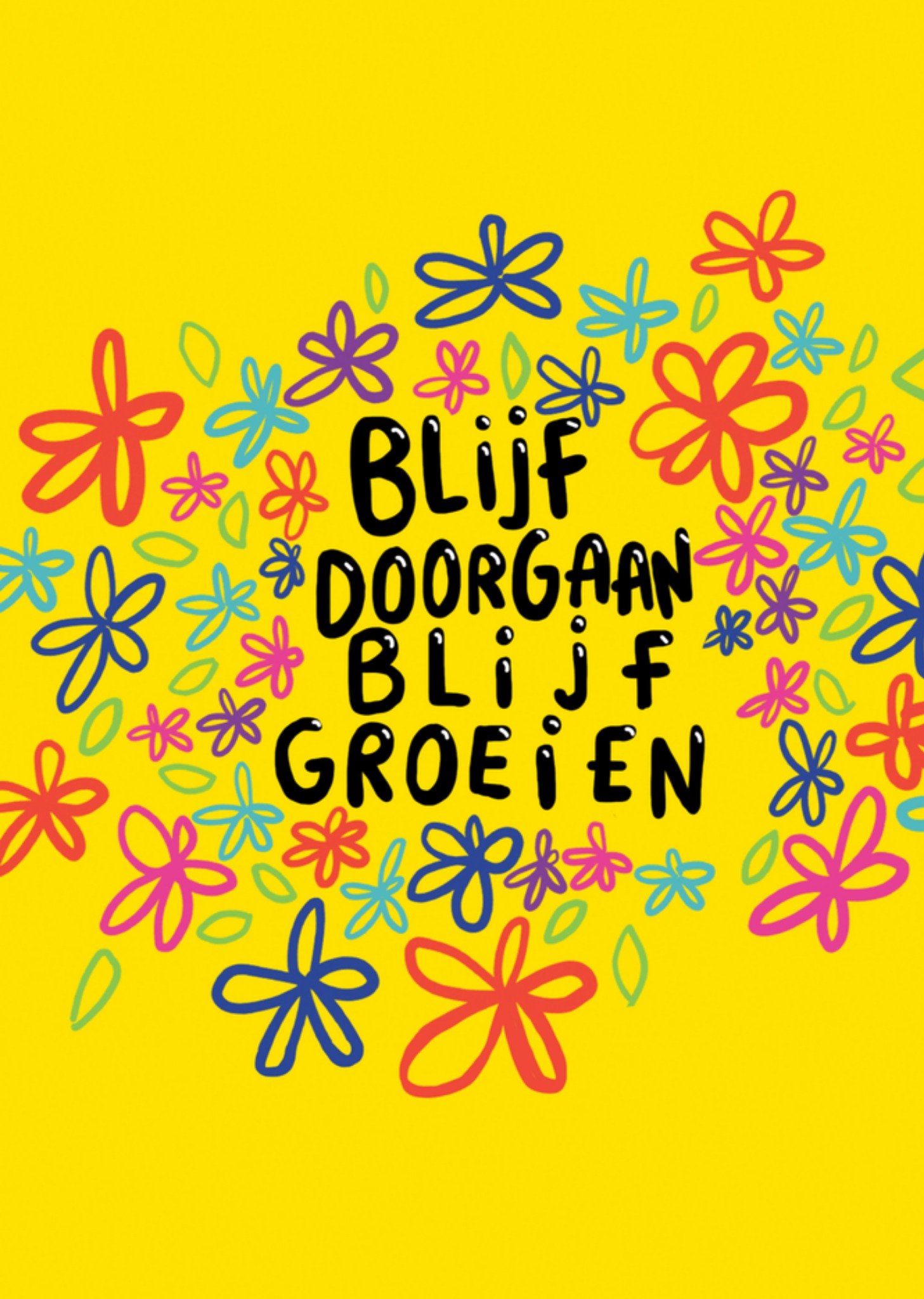 Katie Abey Denken aan kaart bloemen Kaart Katie Abey Design