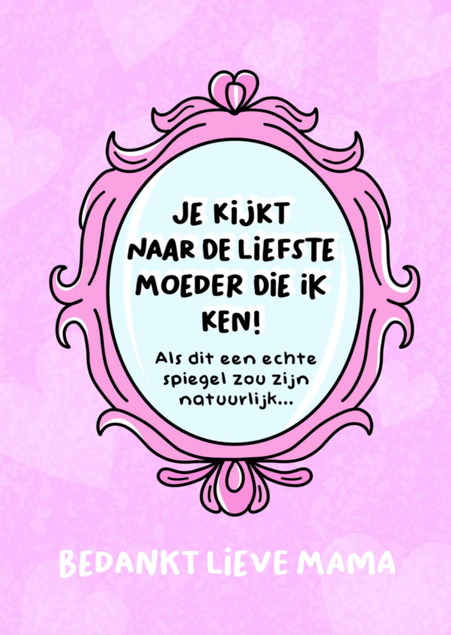 Bedanktkaart Mama Kaart Liefs Jansje