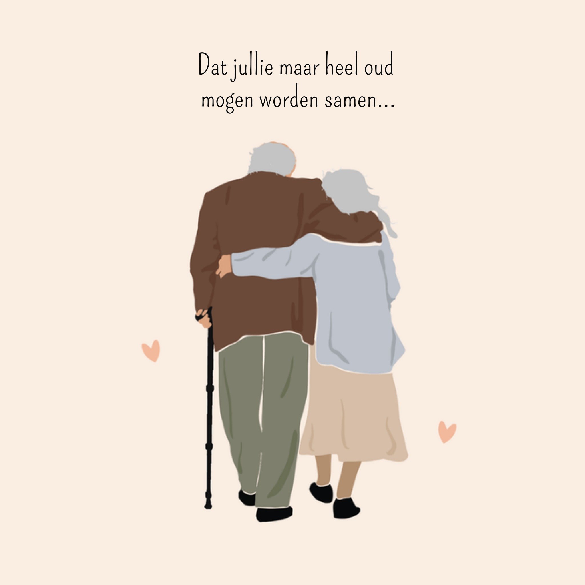 Greetz Huwelijkskaart Oud Vierkant