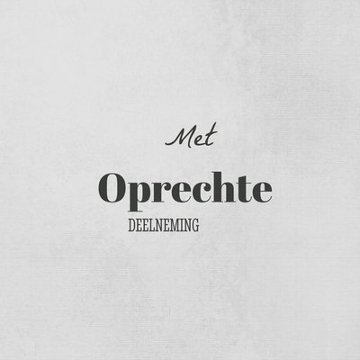 Linnen Textuur Typografisch Condoleance Kaart