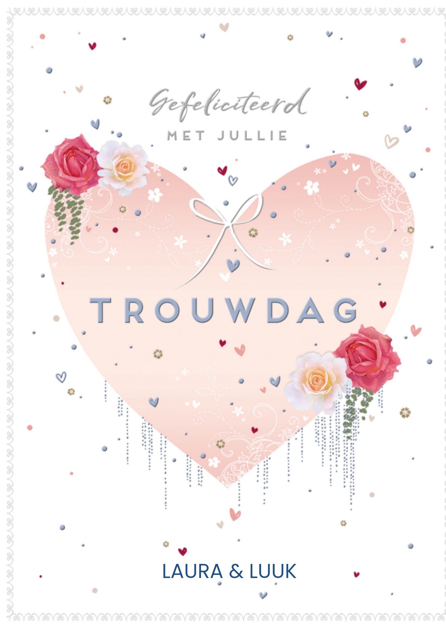 Huwelijkskaart met naam Kaart Paperlink