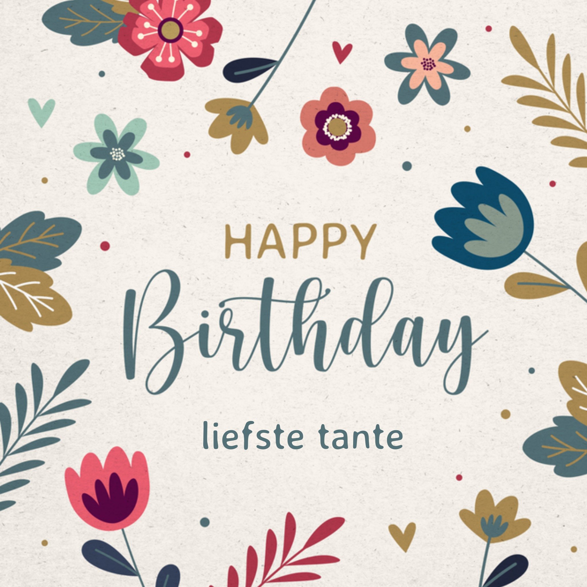 Greetz Papercute Verjaardagskaart Happy Birthday Vierkant