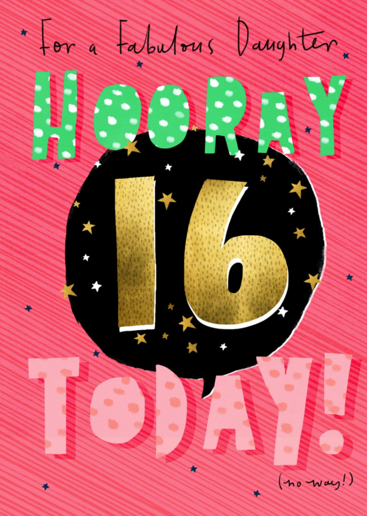 Greetz Verjaardagskaart 16 jaar Standard Card