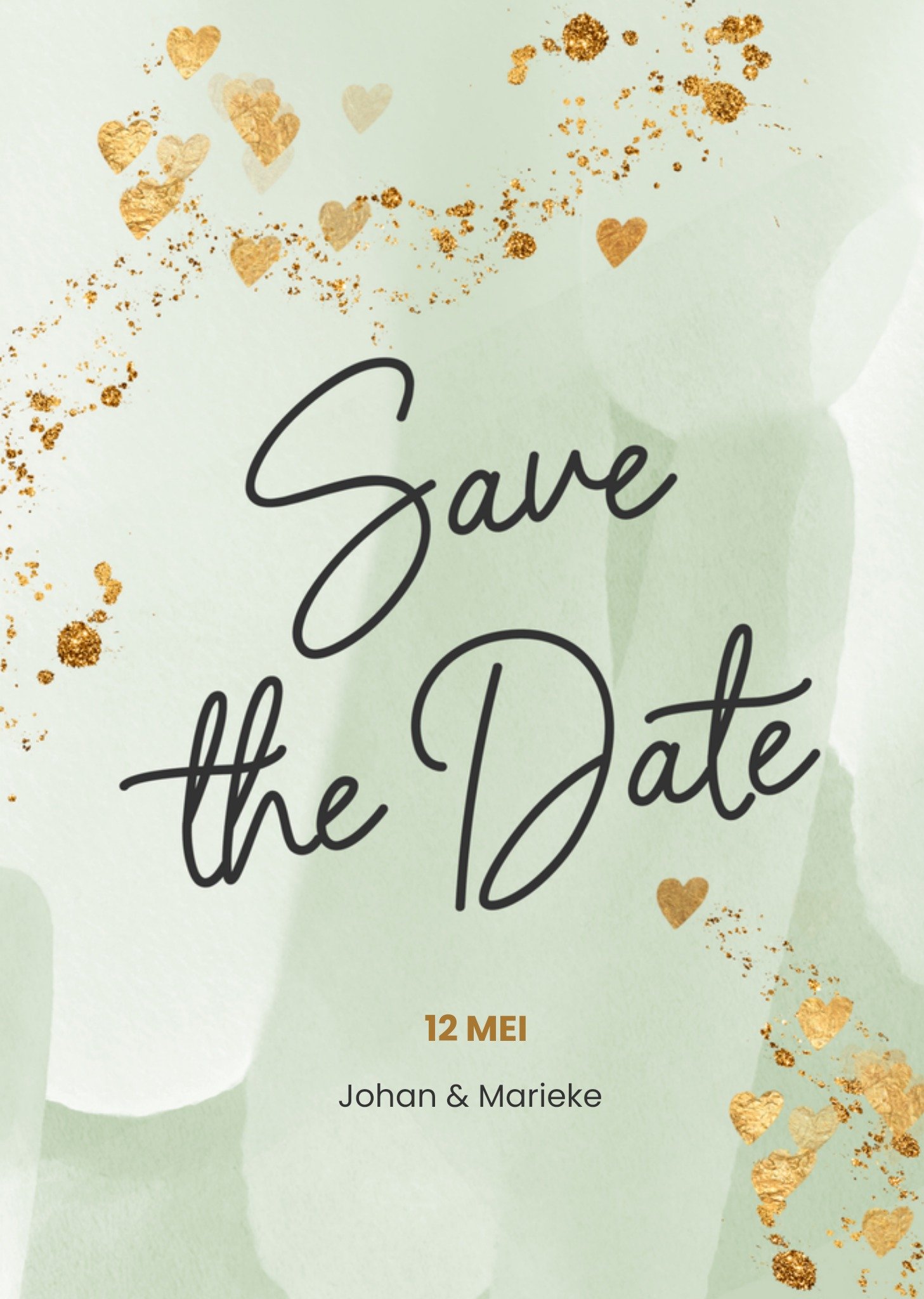Save the date met namen en datum Luckz
